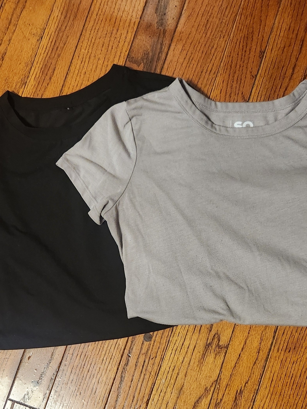Black and Gray Short Sleeve Tee Set